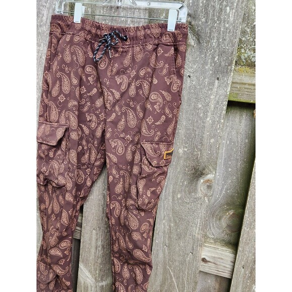 RGSTR Pants Mens Large Brown Cargo Paisley - Picture 4 of 13